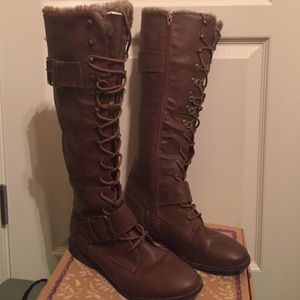 Brown Knee-High Boots