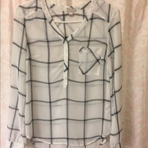 Plaid blouse