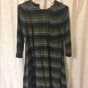 H&in Black Patterned Dress