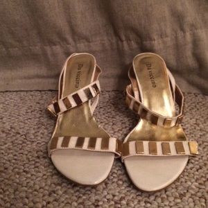 Da viccino pumps - white & gold