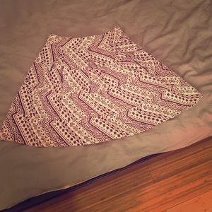 High-waist quilt skirt