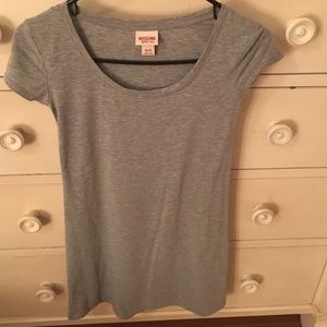 Gray body fitted dress