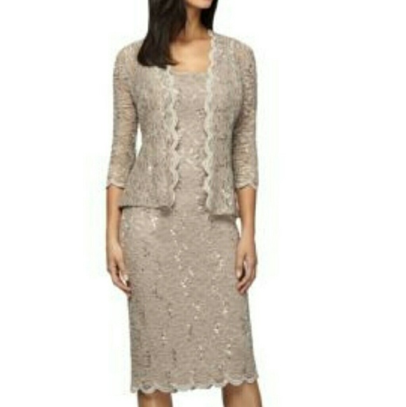 Lord and Taylor Tea Length Dress and Jacket Set - Picture 4 of 4