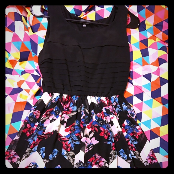 Black Floral Dress