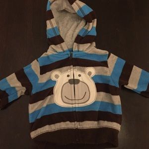 Carters zippper hoodie.