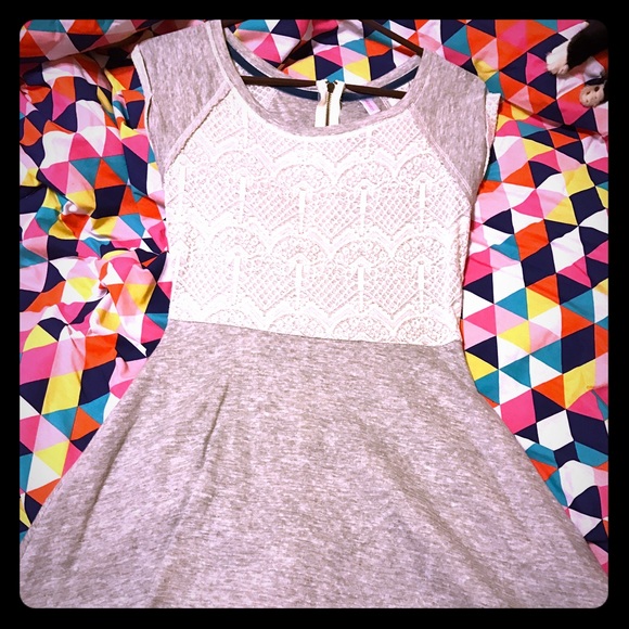Gray Knit Dress
