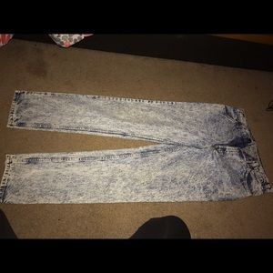 Levi Strauss white wash jeans