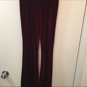 Velvet bell bottoms