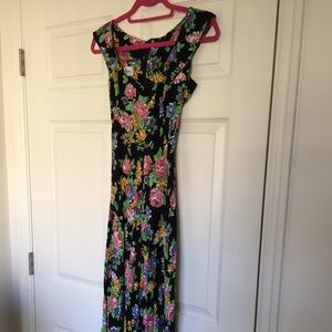 Vintage sweetheart maxi dress