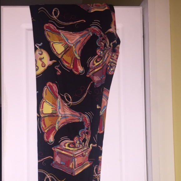 Lularoe OS old record player leggings NWT