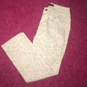 Cheetah print jeans