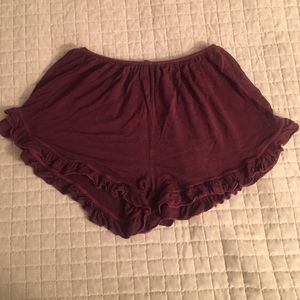 Brandy Melville maroon shorts