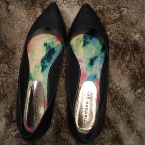 Madden Girl black flats