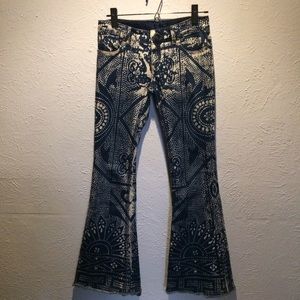 Free People Discharge Bali Flare Jeans