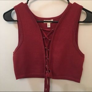 Lace-up Urban Outfitters top