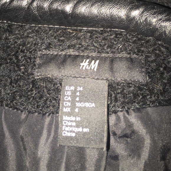 H & M faux leather jacket!!! SZ 4 - Picture 3 of 3