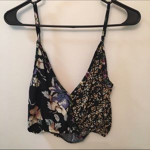 Urban outfitters floral crop top