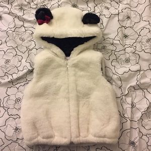 Panda fur vest