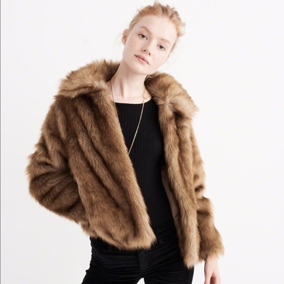 Faux fur A&F jacket