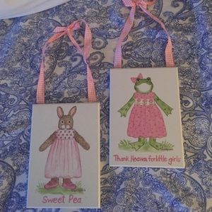 Kelly B. Rightsell Designs/2 Girls Plaques