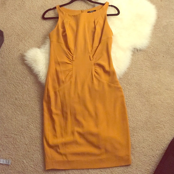 XOXO-size 1/2 Mustard work dress