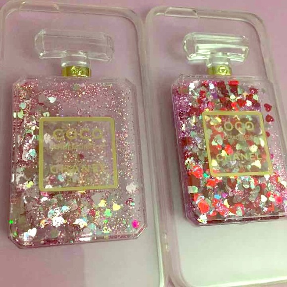 Coco Glitter Perfume case for iPhone.