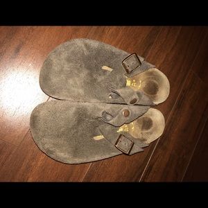 Birkenstock clogs.