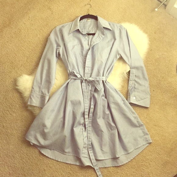 American Apparel pinstripe shirtdress