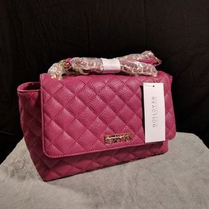 Kenneth Cole Reaction Purple Quilted Shoulder Bag
