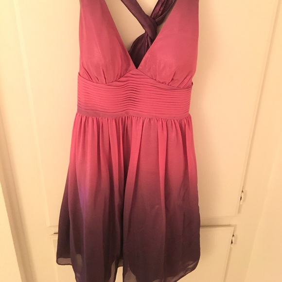 Pink & Purple Shimmer Ombré Party Dress