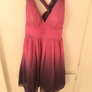 Pink & Purple Shimmer Ombré Party Dress