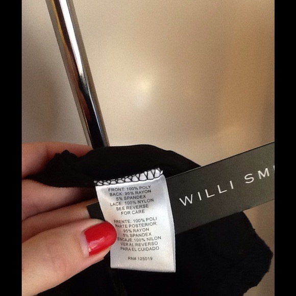 NWT Black Cap Sleeve Lace bodice sheer top - Picture 4 of 4