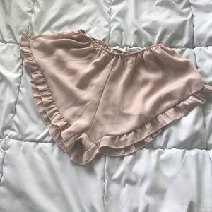 Brandy Melville Pink Sheer Vodi Shorts