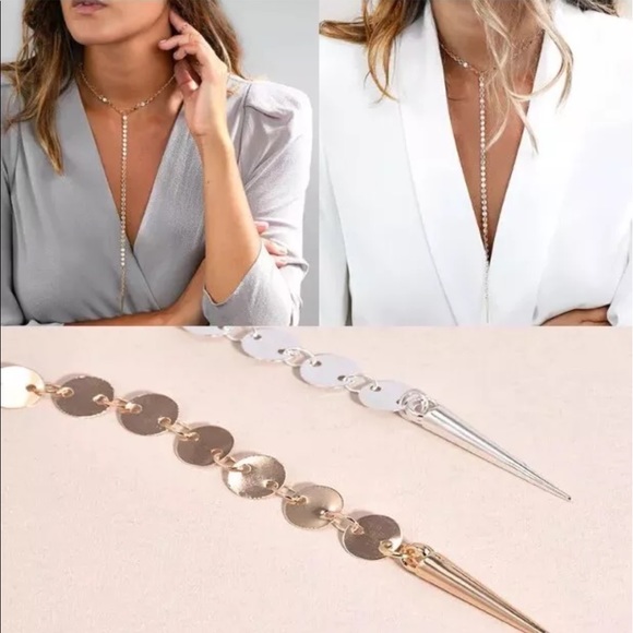 1 day Sale❣️ New✨ Long Pendant Chain Choker 😍✨ - Picture 3 of 7