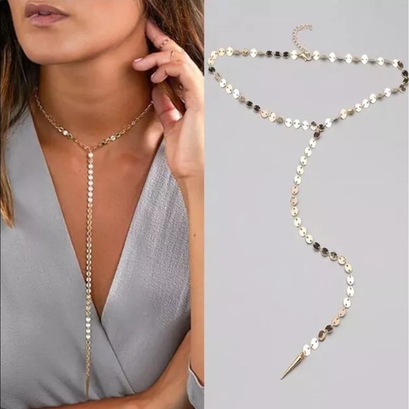 1 day Sale❣️ New✨ Long Pendant Chain Choker 😍✨ - Picture 2 of 7
