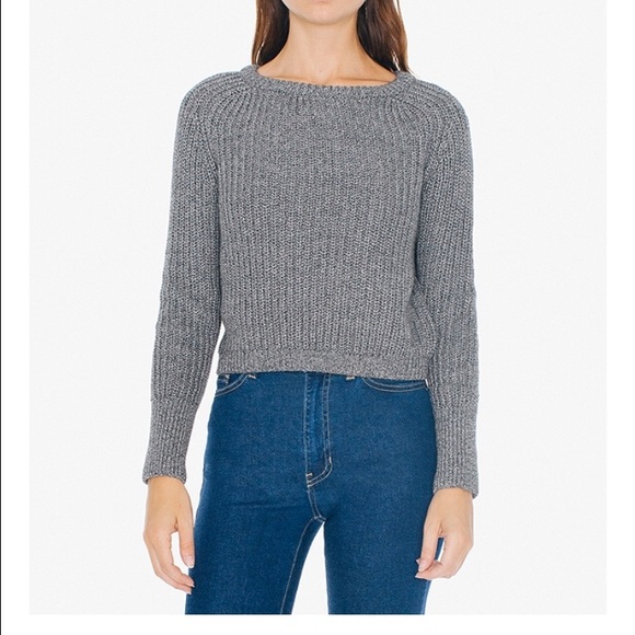 American Apparel cropped fisherman pullover