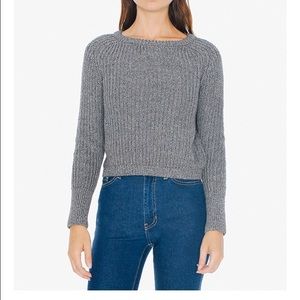 American Apparel cropped fisherman pullover