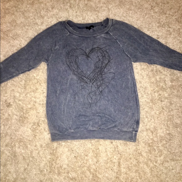 Blue pullover sweatshirt