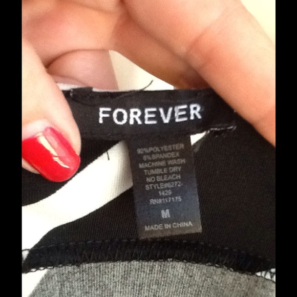 Black White quarter Sleeve A-line Boat Neck Dess - Picture 4 of 4