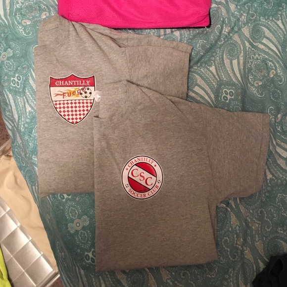 Two soccer t shirts