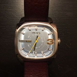 Men's Diesel Genuine Leather Watch