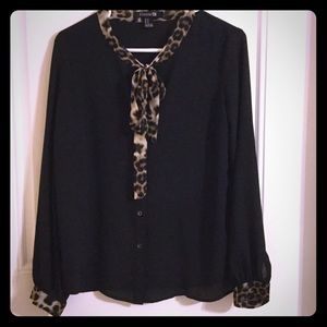 Black blouse top