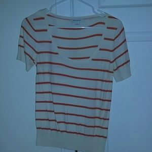 Banana Republic - Orange Striped Top