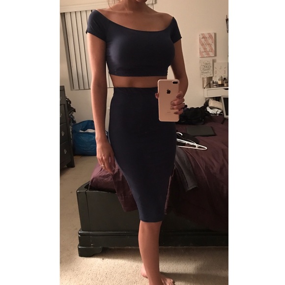 The Clas-sic Dresses & Skirts - The Clas-sic Two Piece Skirt and Crop Set