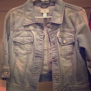 Loft Cropped Denim Jacket