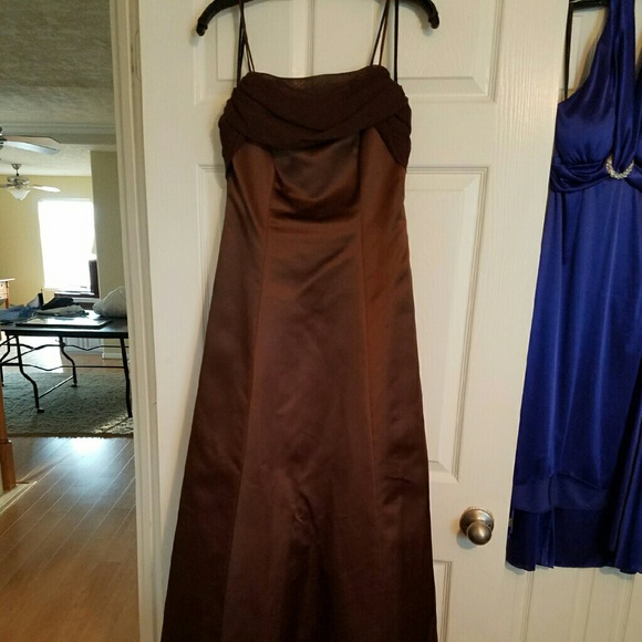 Brown bridesmaid dress