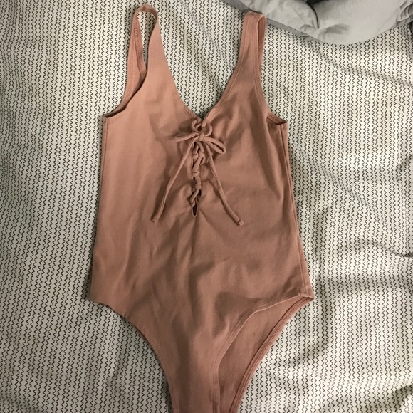 Topshop lace up bodysuit