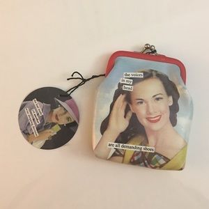 Whimsical coin purse for ladies who love to shop