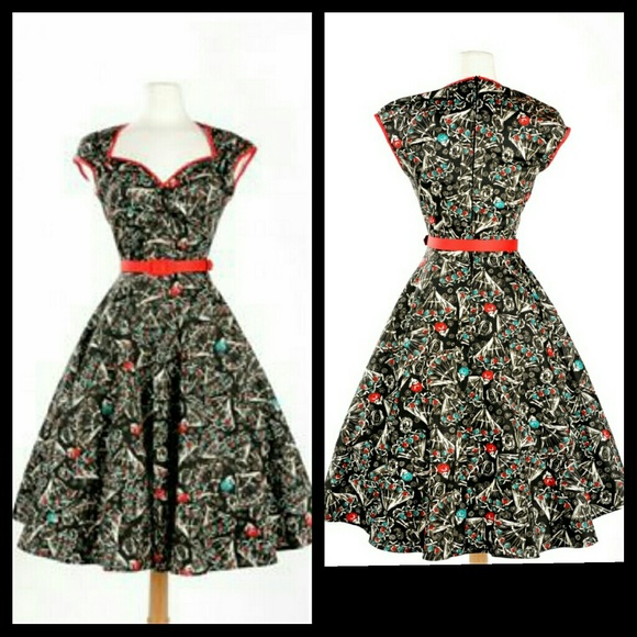 Black Pin Up Girl Dress