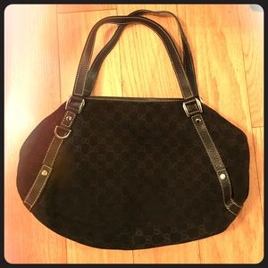 Gucci brown suede bag